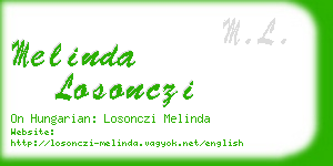 melinda losonczi business card